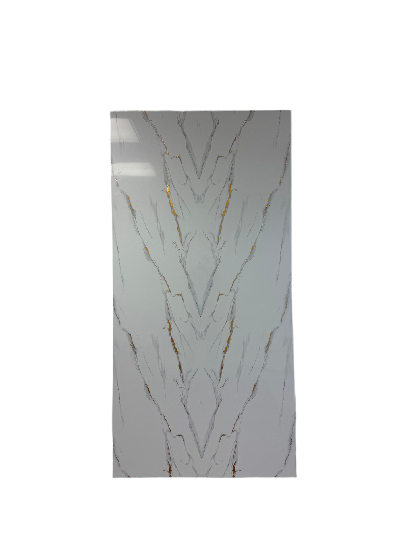 Panneaux Mural UV en PVC, Or blanc , 4x8 pied 3mm