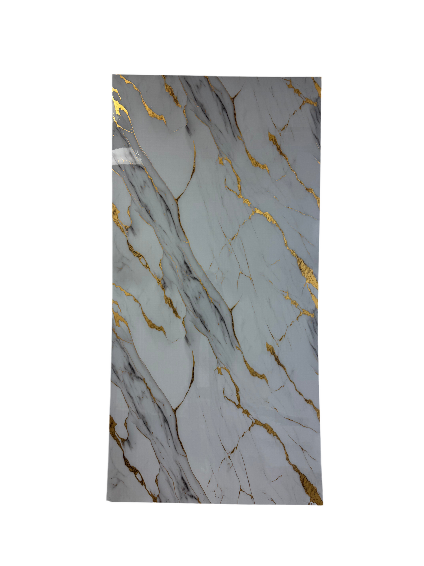 Panneaux Mural UV en PVC, Veine Doré , 4x8 pied 3mm