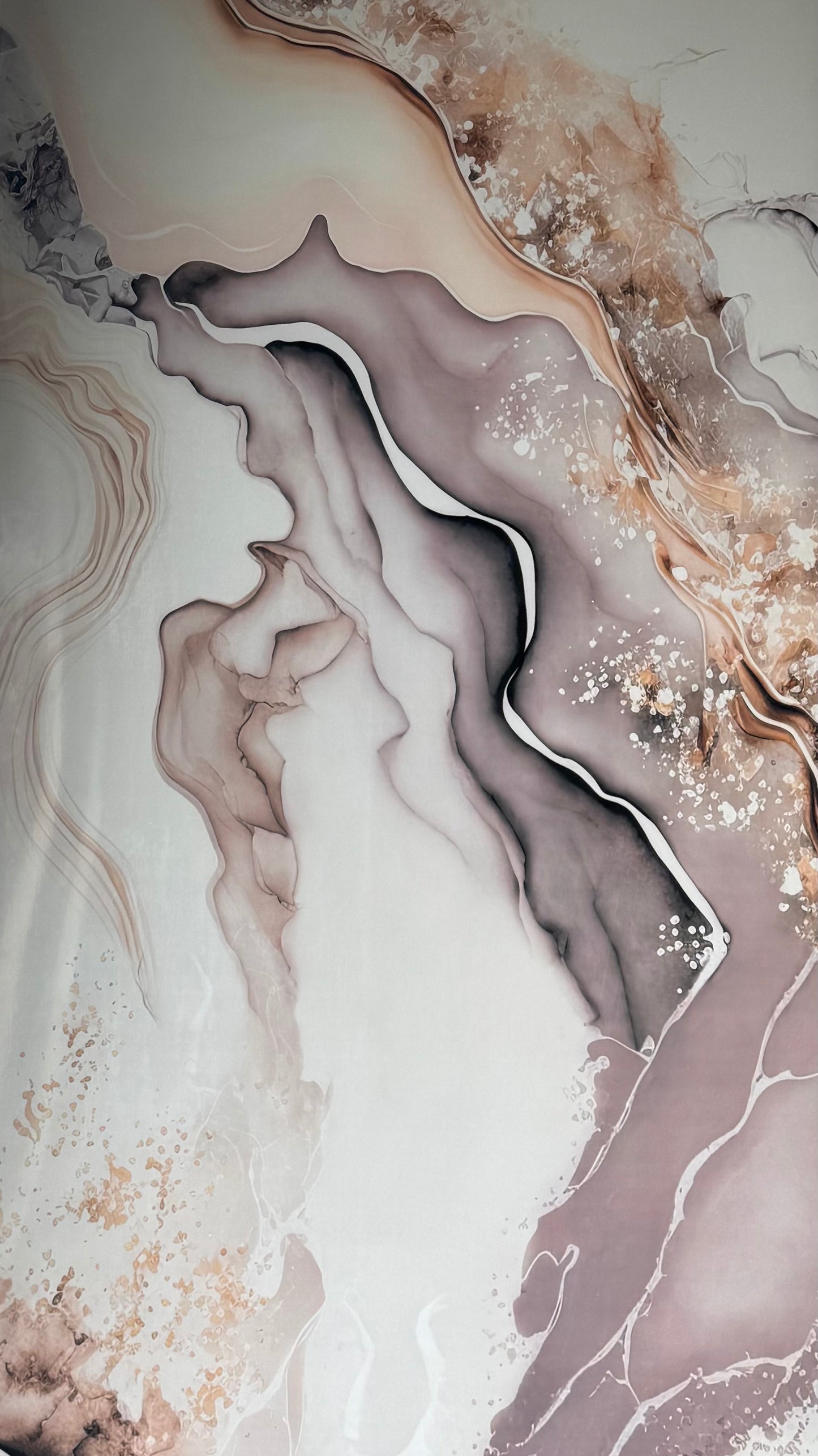 Panneaux Mural UV en PVC, Aurore Mauve , 4x8 pied 3mm