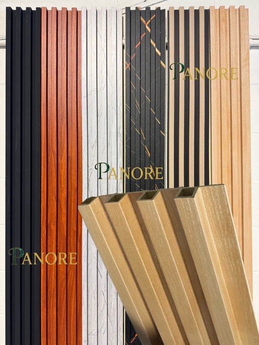 WPC Panels, Beige, 0.5 x 9.5 ft x 24 mm