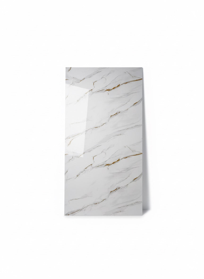 Nouveau | Panneaux Mural UV en PVC, Ivoire doré , 4x8 pied 3mm