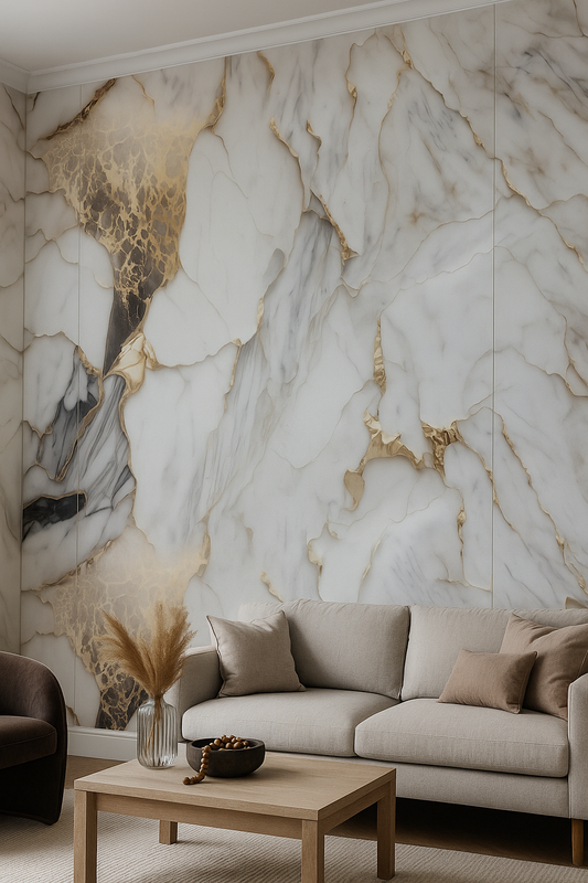 Panneau Mural UV en PVC, Aurore gris , 4x8 pied 3mm - Panore