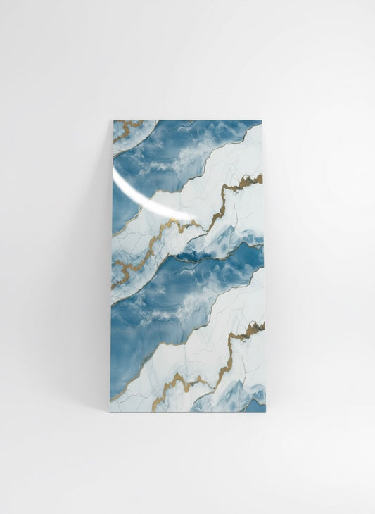 Nouveau | Panneaux Mural UV en PVC, Ciel nuagé dorée, 4x8 pied 3mm