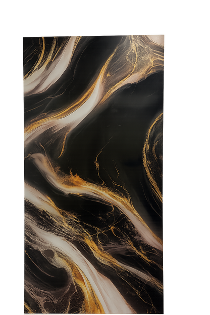 Panneaux Mural UV en PVC, Aurore noir , 4x8 pied 3mm