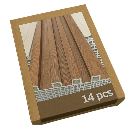 Panneaux en bois WPC, Marron, 0,5 x 9,5 pied 24 mm (14 pièces/boites) 30$/pièces