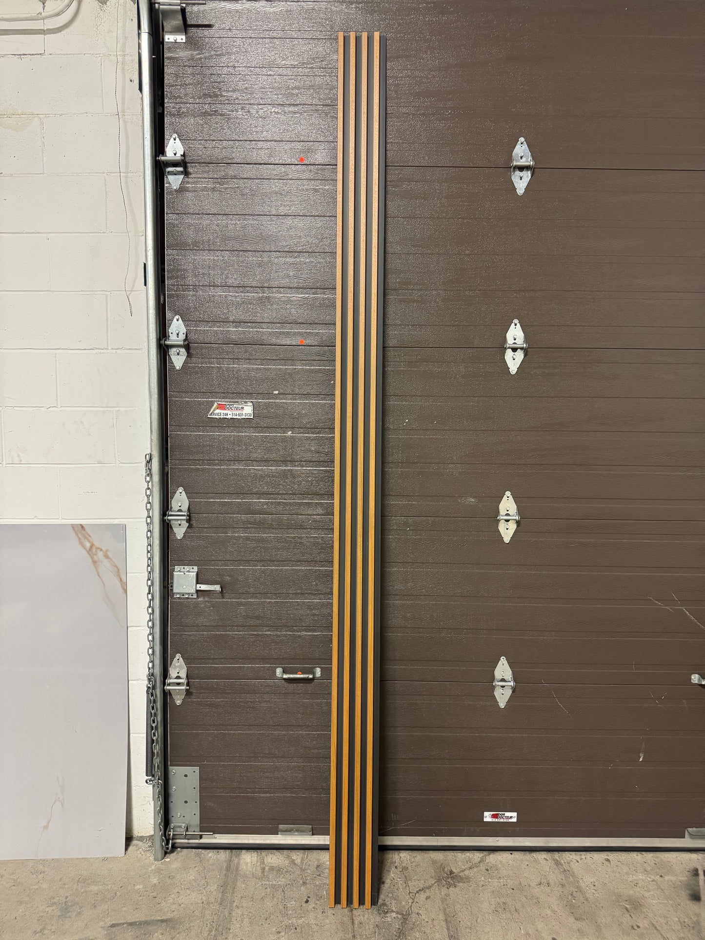 WPC Fluted Panels, Brown, 0.5 x 9.5 ft x 24 mm (10 panels/box)