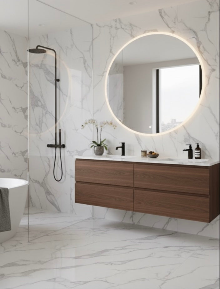 Nouveau | Panneaux Mural UV en PVC, Blanc doux , 4x8 pied 3mm