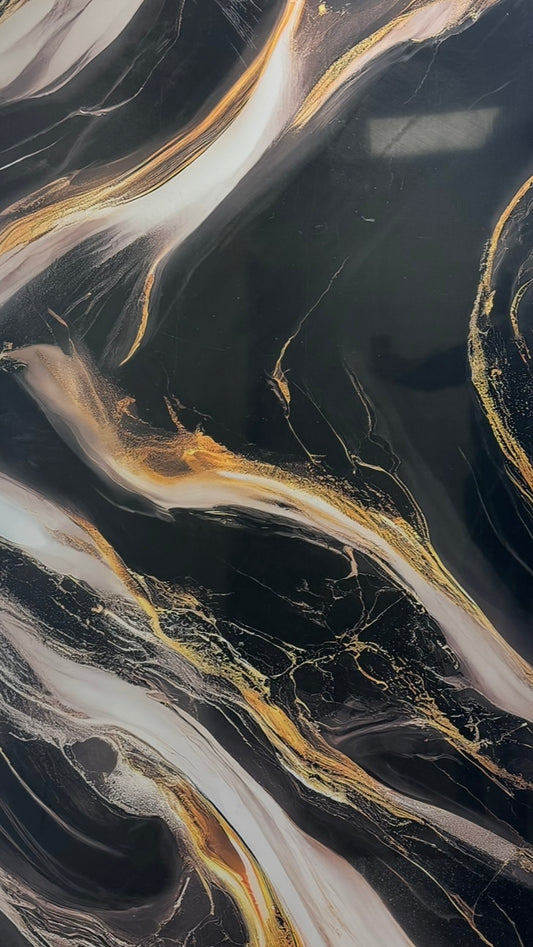 Panneaux Mural UV en PVC, Aurore noir , 4x8 pied 3mm