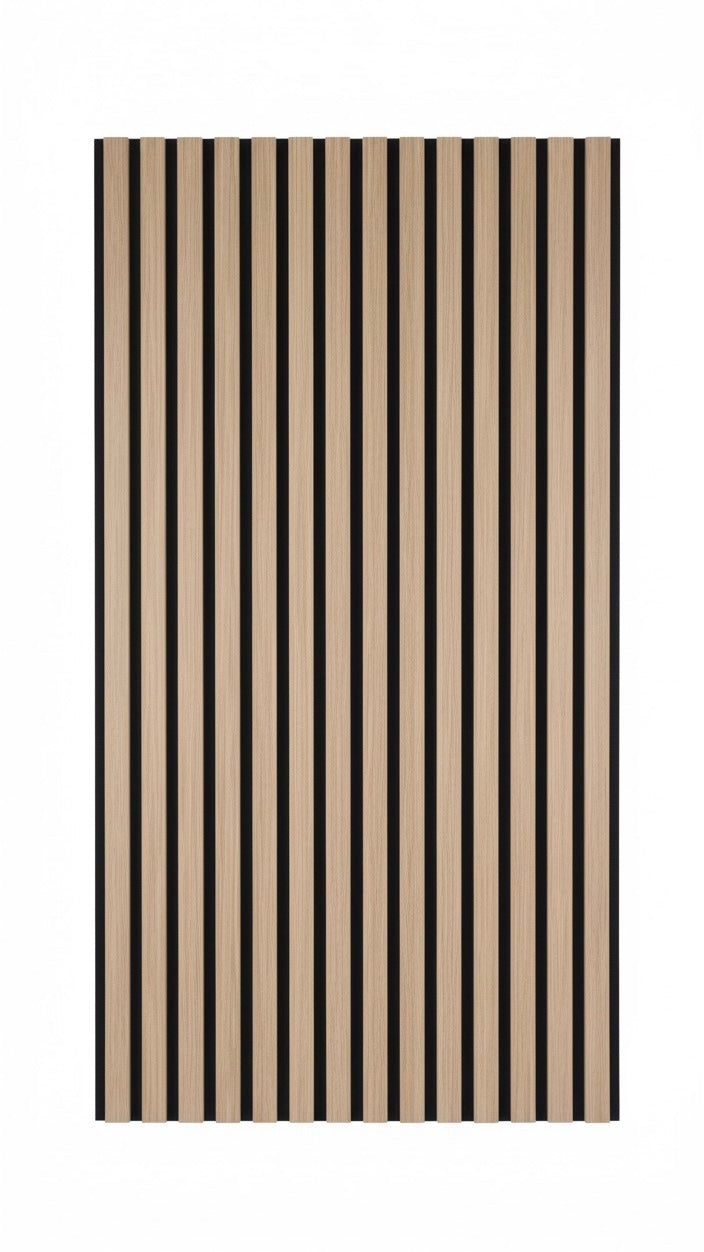 Light Wood Slat Acoustic Panels, 2x8 Feet 