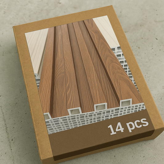 Panneaux en bois WPC, Marron, 0,5 x 9,5 pied 24 mm (14 pièces/boites) 30$/pièces