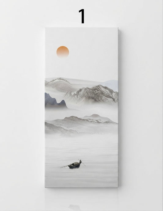 3D PVC UV Wall Panel, Glacial Mountain, 4x8 feet 3mm