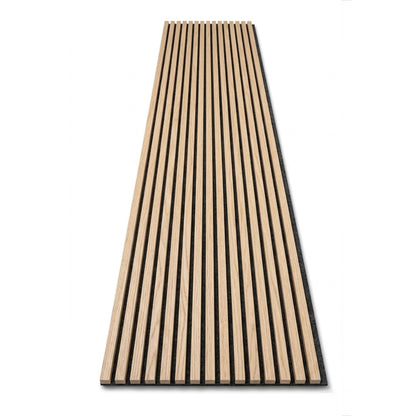 Panneau acoustique en latte de bois Chêne Blanc, 2x8 pied