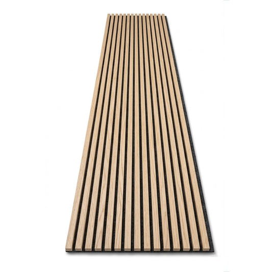 Panneau acoustique en latte de bois Chêne Blanc, 2x8 pied