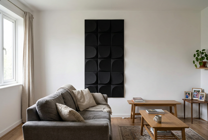 PU Faux Stone, Cascade Noir, 2×4 pieds 35mm (4 Panneaux/boite)