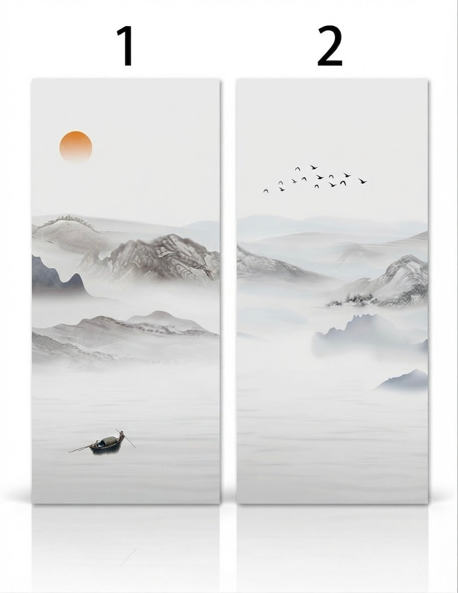 3D PVC UV Wall Panel, Glacial Mountain, 4x8 feet 3mm