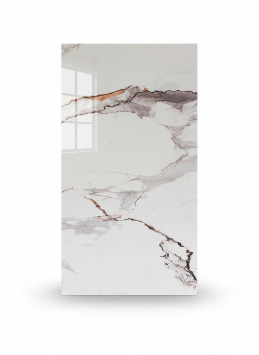 New | PVC UV Wall Panels, Silver Linen, 4x8 feet 3mm 