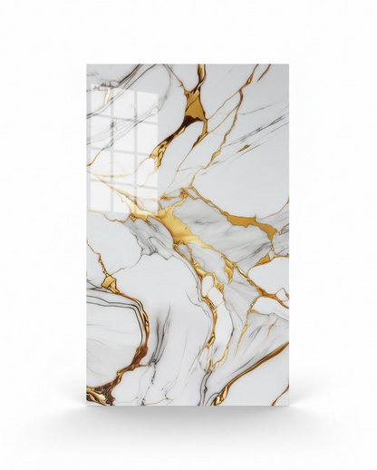New | PVC UV Wall Panels, Gold Canvas, 4x8 feet 3mm 