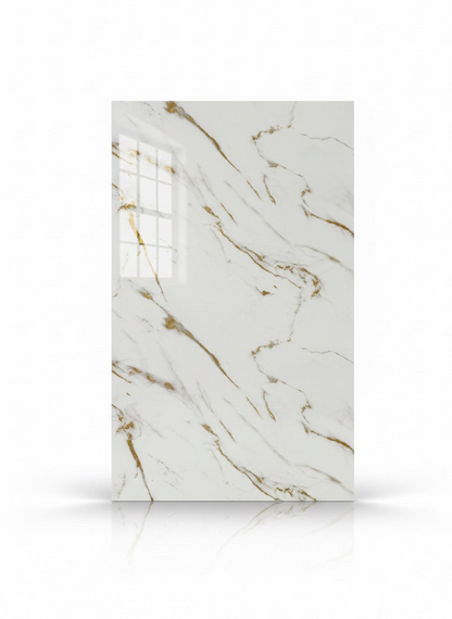 New | PVC UV Wall Panels, Gold Cloud, 4x8 feet 3mm 