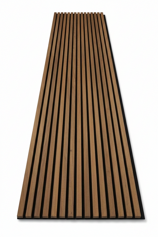 Panneau acoustique en latte de bois Noyer, 2x8 pied