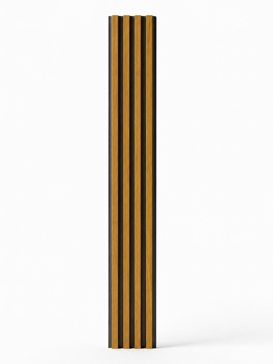 WPC Fluted Panels, Brown, 0.5 x 9.5 ft x 24 mm (10 panels/box)