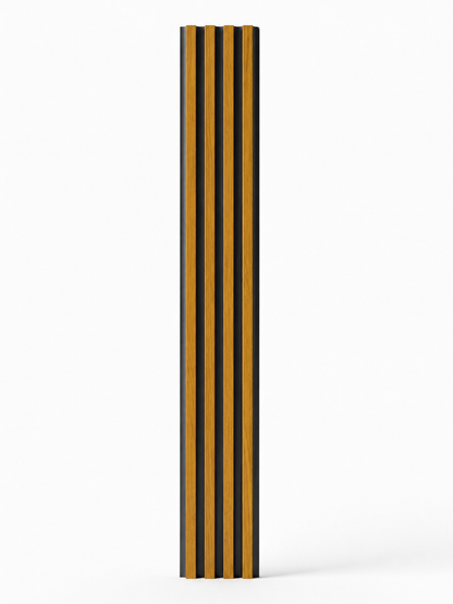 WPC Fluted Panels, Brown, 0.5 x 9.5 ft x 24 mm (10 panels/box)