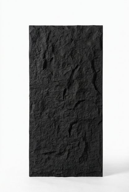 PU Faux Stone, Noir, 2×4 pieds 30mm (4 Panneaux/boite)