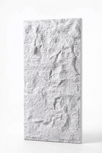 PU Faux Stone, White, 2×4 feet 30mm (4 Panels/box)