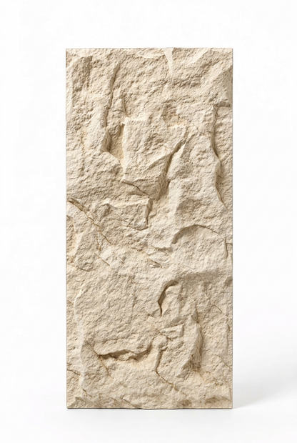 PU Faux Stone, Beige, 2×4 feet 30mm (4 Panels/box)
