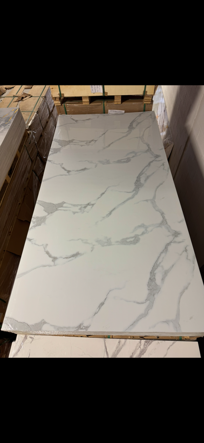 Panneau Mural UV en PVC, Blanc doux , 4x8 pied 3mm | Panore - Panore