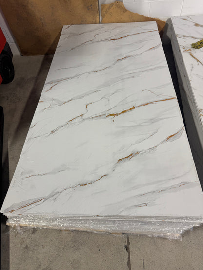 Panneau Mural UV en PVC, Ivoire doré , 4x8 pied 3mm | Panore - Panore