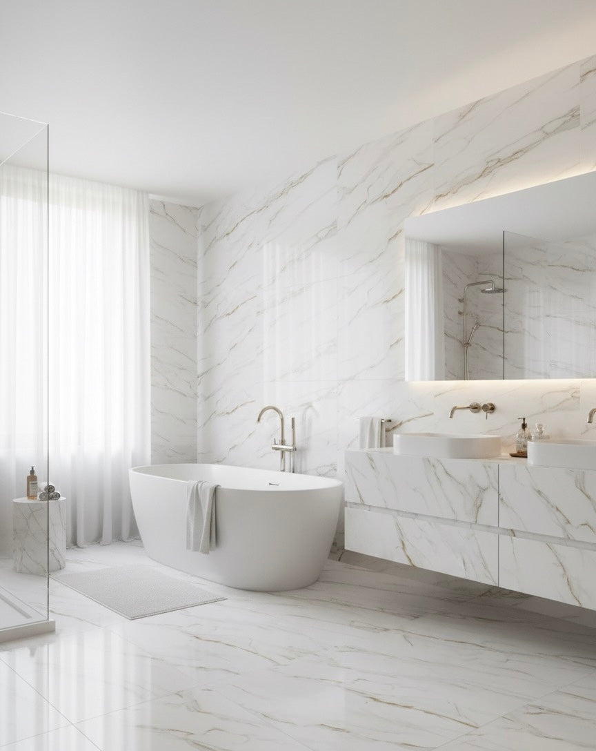 Panneau Mural UV en PVC, Ivoire doré , 4x8 pied 3mm | Panore - Panore