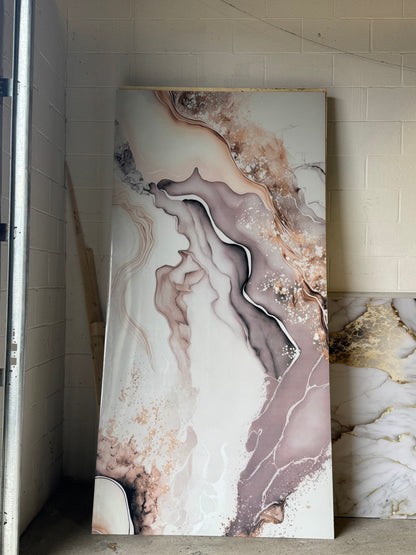 Panneau Mural UV en PVC effet marbre, Aurore Mauve , 4x8 pied 3mm - Panore