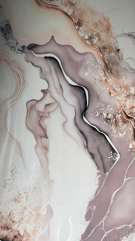 Panneau Mural UV en PVC effet marbre, Aurore Mauve , 4x8 pied 3mm - Panore