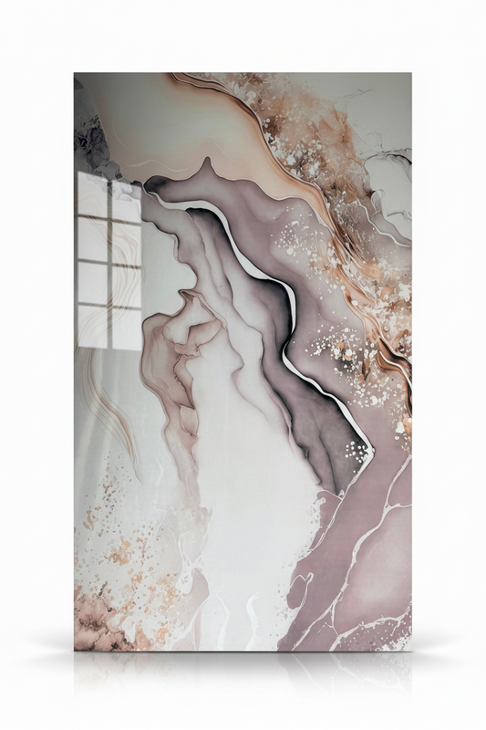 Panneau Mural UV en PVC effet marbre, Aurore Mauve , 4x8 pied 3mm | Panore - Panore