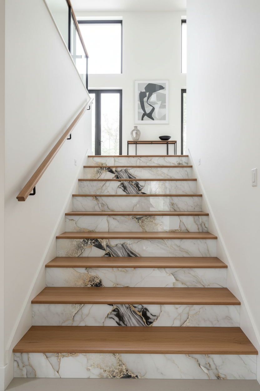 Panneau Mural UV en PVC effet marbre, Aurore dorée , 4x8 pied 3mm | Panore - Panore