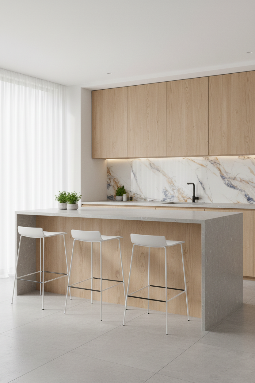 Panneau Mural UV en PVC effet marbre, Blanc bleu dorée , 4x8 pied 3mm - Panore