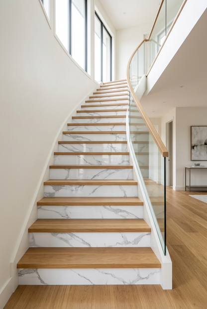 UV PVC Wall Marble Sheet, Soft White, 4x8 feet 3mm | Panore 