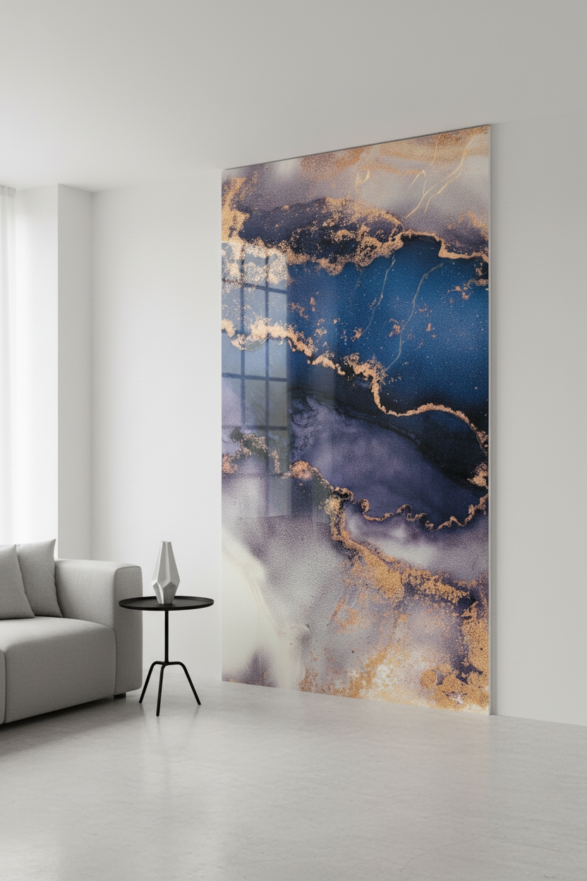 UV PVC Marble Effect Wall Panel, Galaxy, 4x8 feet 3mm | Panore