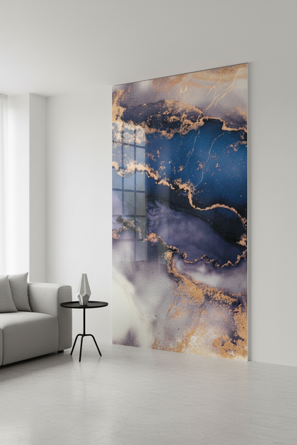 UV PVC Marble Effect Wall Panel, Galaxy, 4x8 feet 3mm | Panore