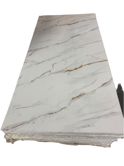 Panneau Mural UV en PVC effet marbre, Ivoire doré , 4x8 pied 3mm | Panore - Panore