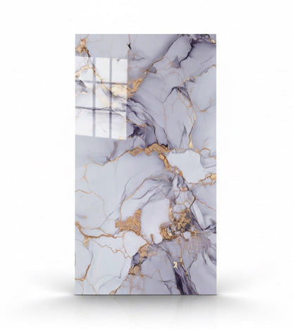 Panneau Mural UV en PVC effet marbre, Mauve doré , 4x8 pied 3mm - Panore 