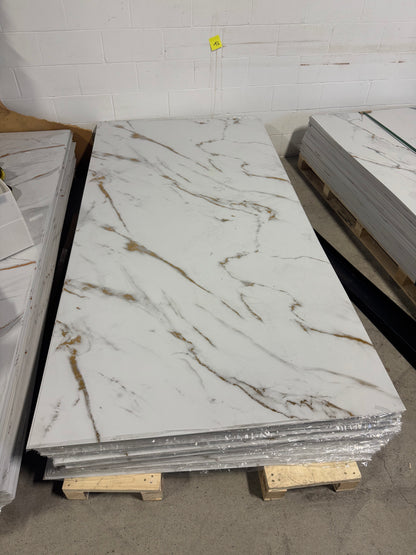 Panneau Mural UV en PVC effet marbre, Nuage d'or , 4x8 pied 3mm | Panore - Panore