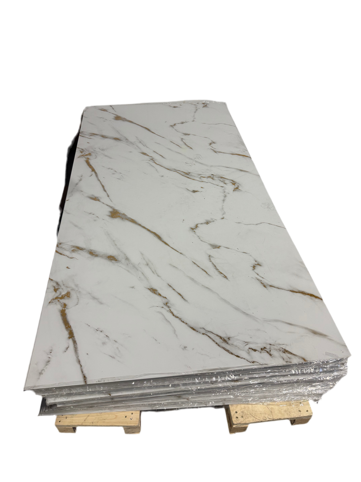 Panneau Mural UV en PVC effet marbre, Nuage d'or , 4x8 pied 3mm | Panore - Panore