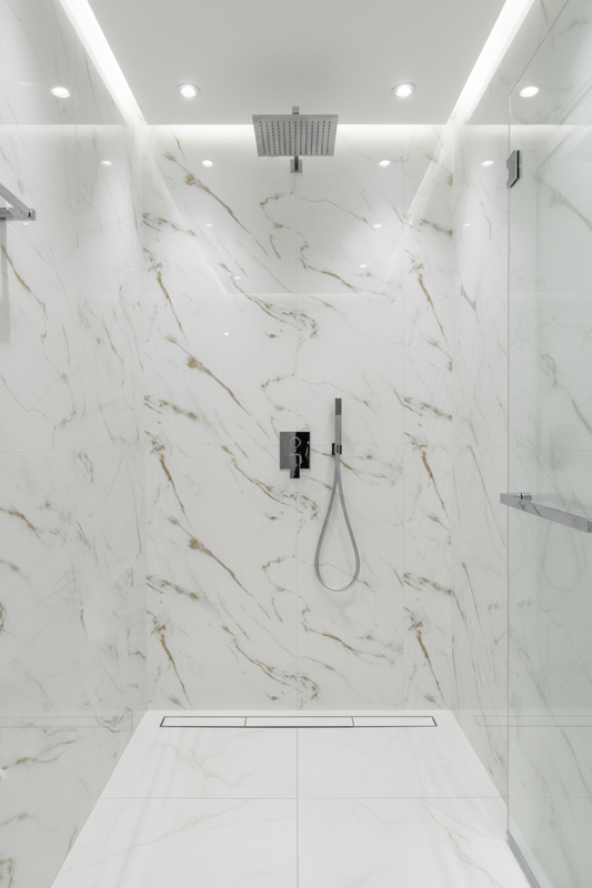 Panneau Mural UV en PVC effet marbre, Nuage d'or , 4x8 pied 3mm | Panore - Panore