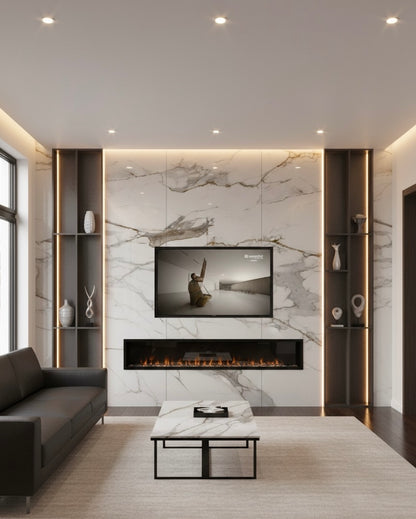 Panneau Mural UV en PVC effet marbre, Terracotta , 4x8 pied 3mm | Panore - Panore