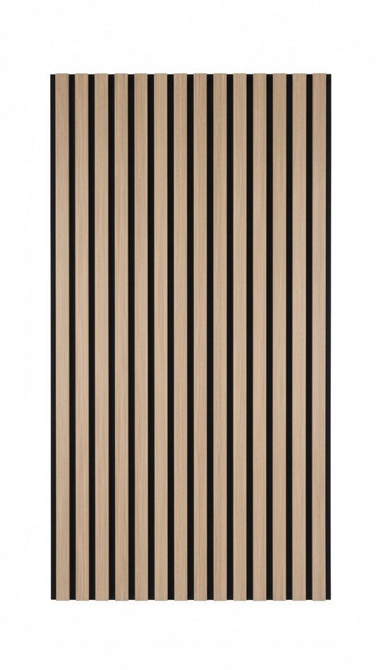 Panneau acoustique en latte de bois Brun, 2x8 pied - Panore