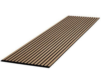 Panneau acoustique en latte de bois Brun, 2x8 pied - Panore