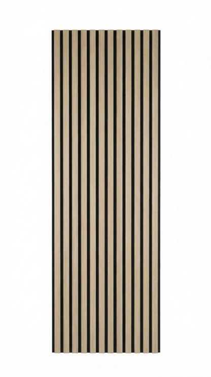 Panneau acoustique en latte de bois Chêne Blanc, 2x8 pied - Panore