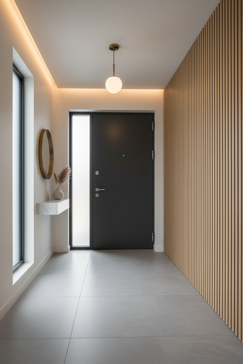 Panneau acoustique en latte de bois Chêne Blanc, 2x8 pied - Panore