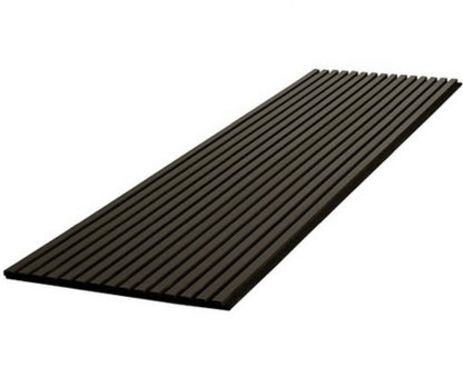 Panneau acoustique en latte de bois Noir, 2x8 pied - Panore